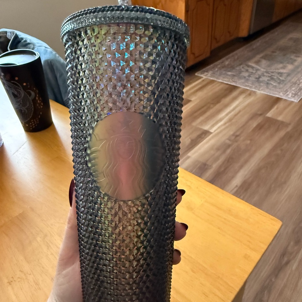 Starbucks black Holographic Studded Tumbler